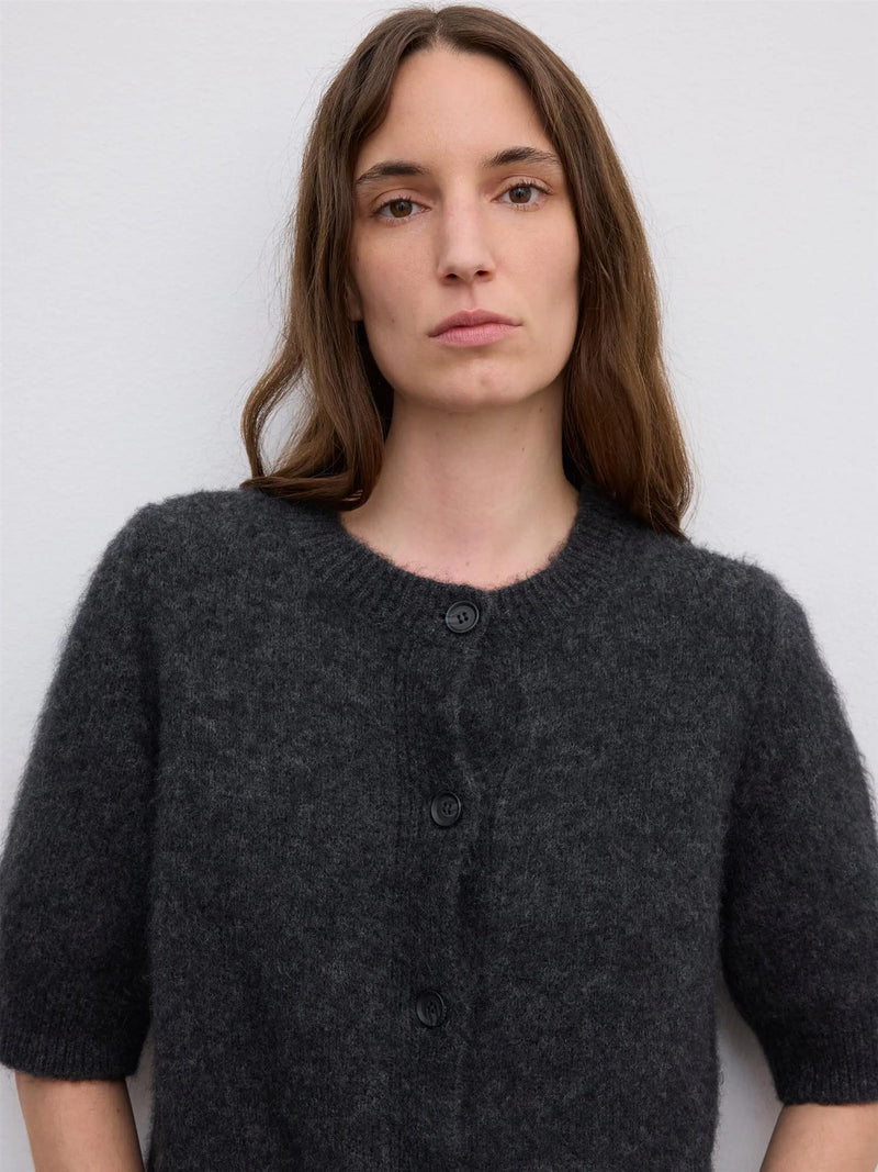 Brushed Cardigan Top