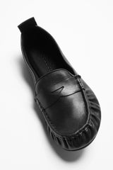 Leather loafers