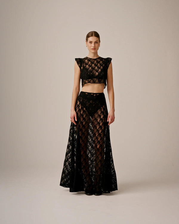 Lace Midi Skirt