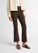 Niki Mid Rise Pintuck Crop Flare Pant