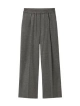 Elastic wool trousers