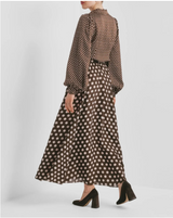 Striped Organza Maxi Skirt