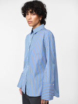 Julie Shirt- Sky Blue Stripe