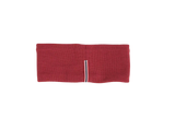 Amundsen Headband i weathered red, tonet-i-tonet merinoullpannebånd med Amundsen-logo i midten, sett bakfra
