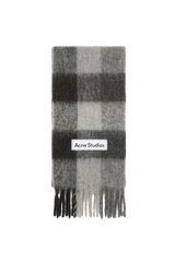 CHECK FRINGE SCARF