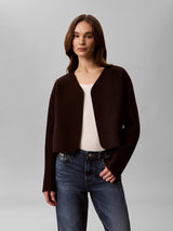 Short DF Wool Cardigan Jacket