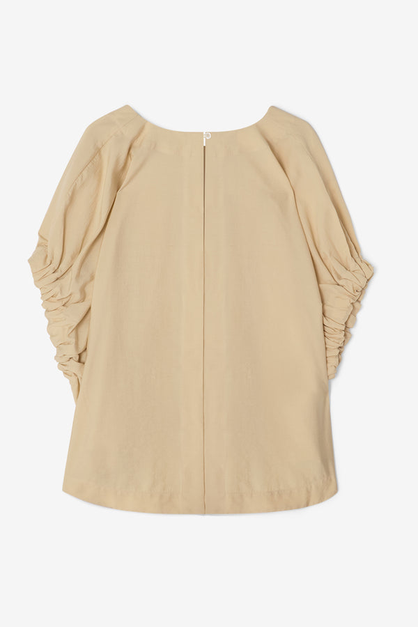 Rouched V-Neck Top