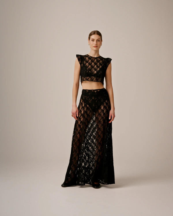 Lace Midi Skirt