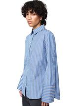 Julie Shirt- Sky Blue Stripe