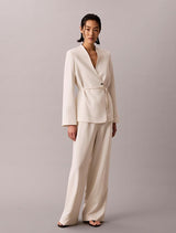HVY TEXTURED SHINE BLAZER