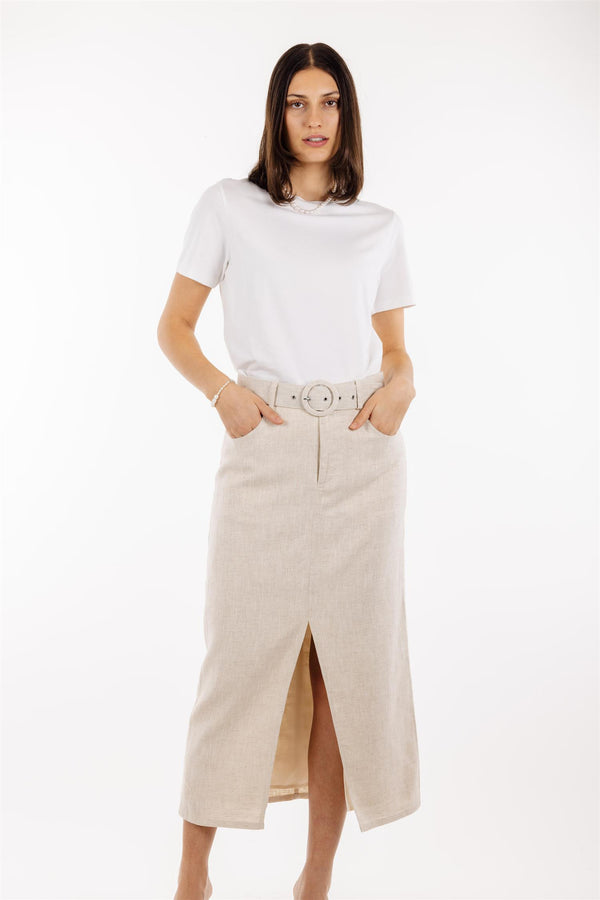 Chiara Linen Maxi Skirt