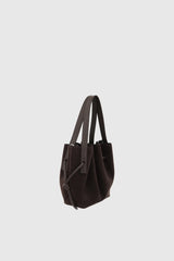 MINI SCALLOP TOTE SUEDE