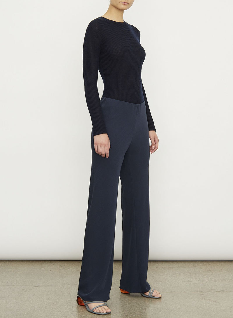 High Waisted Crepe Bias Pant