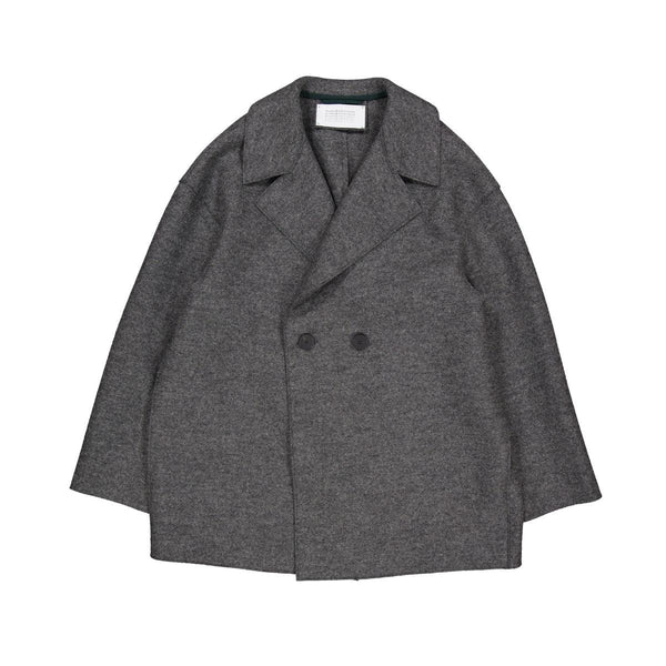 Women Dropped Shoulder D.B. Jacket Pressed Wool