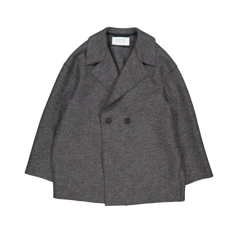 Women Dropped Shoulder D.B. Jacket Pressed Wool