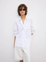 Asymmetric Linen Shirt