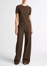 Wool & Cashmere-Blend Short-Sleeve Sweater