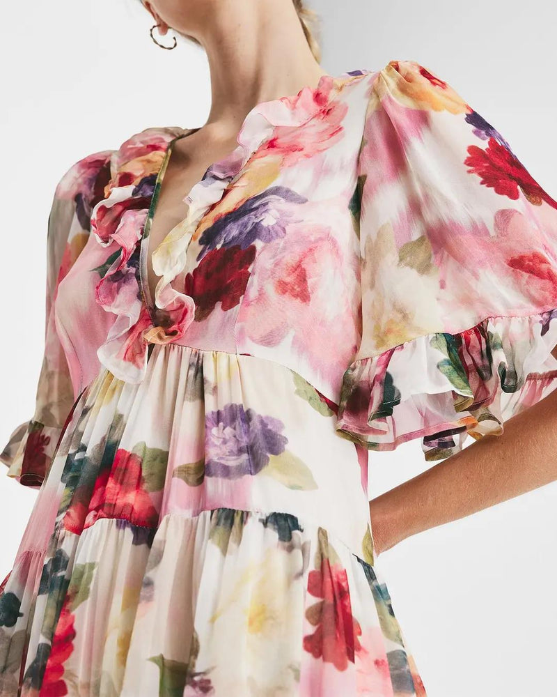 Organza Ruffle Dress