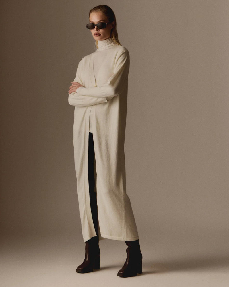 Cashmere Blend Long Cardigan