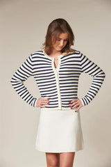 BELLA Links Stripe Cardigan