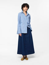 Julie Shirt- Sky Blue Stripe