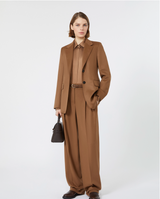 Mannish silk satin shirt