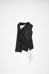 FRINGE WRAP BLOUSE