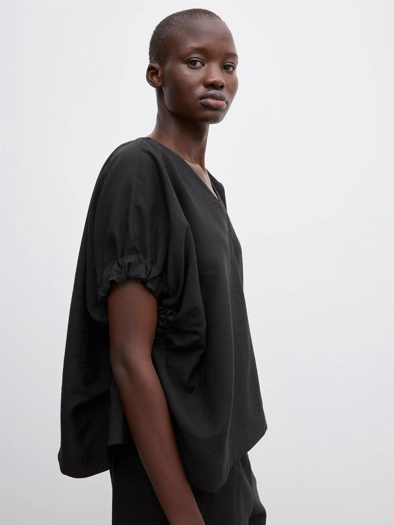 Rouched V-Neck Top