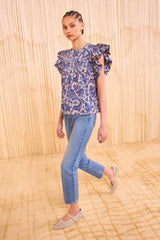Sienna Flutter Sleeve Top