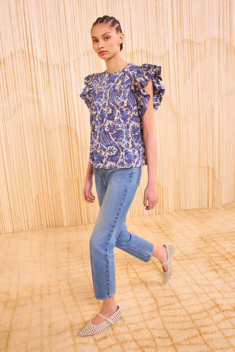 Sienna Flutter Sleeve Top