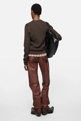 Layered Wool Cardigan