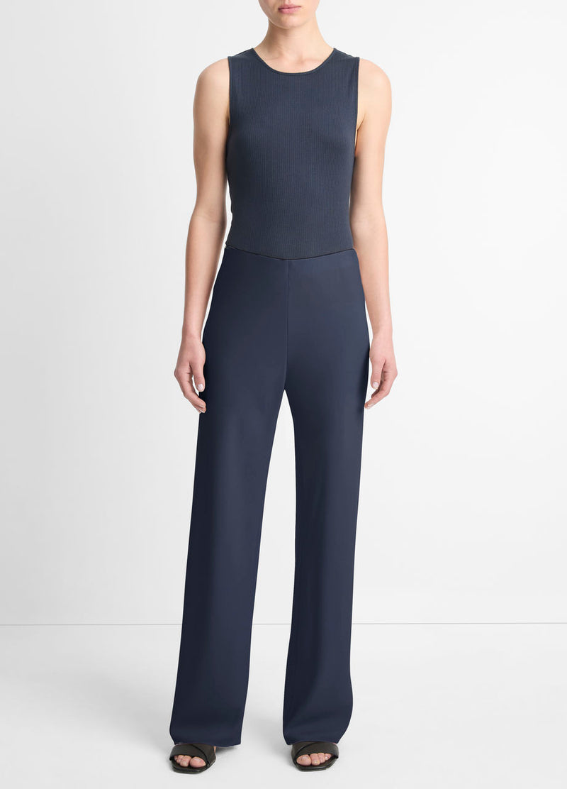 High Waisted Crepe Bias Pant