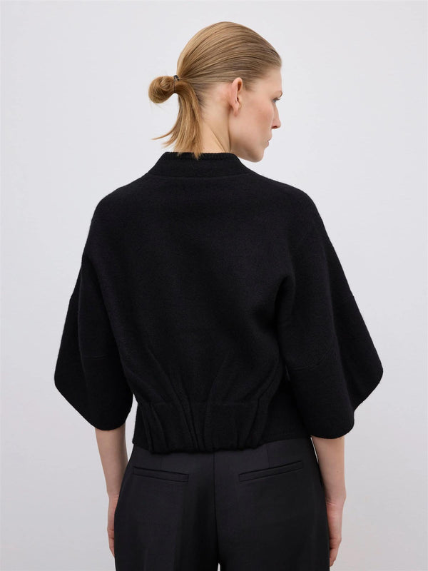 Short Wool Cardigan