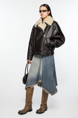 LEATHER SHEARLING JACKET