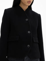 Short curved jacket