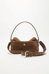 Camero Party Shoulder Bag Suede