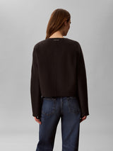 Short DF Wool Cardigan Jacket