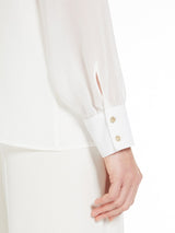 Ubicato - Silk blouse with bow tie