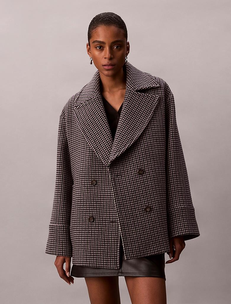 Houndstooth Peacoat
