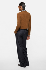 PINSTRIPE WOOL TROUSERS