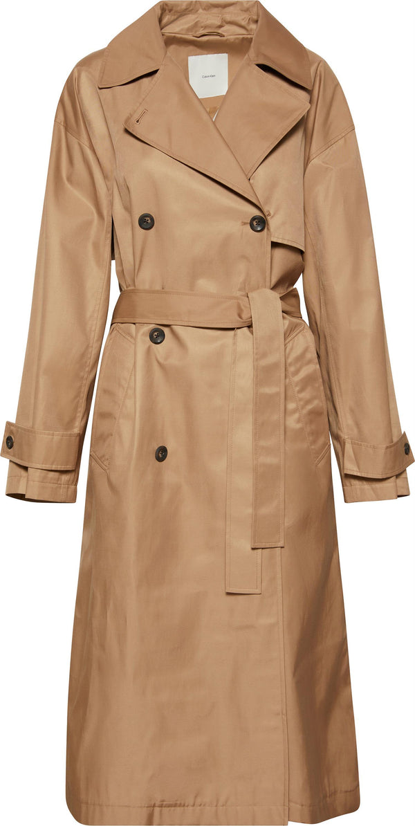 CLASSIC LONG COTTON TRENCH