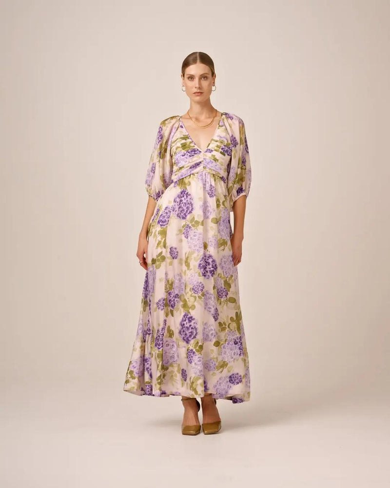 Cupro Rouching Dress