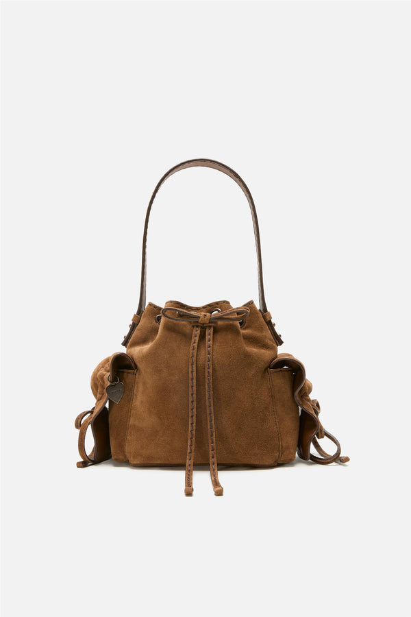 Multipocket Mini Bucket Suede
