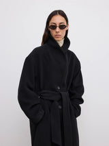 Wool robe coat