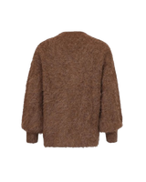 Hairy Knit V-Neck Jacket