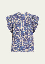 Sienna Flutter Sleeve Top