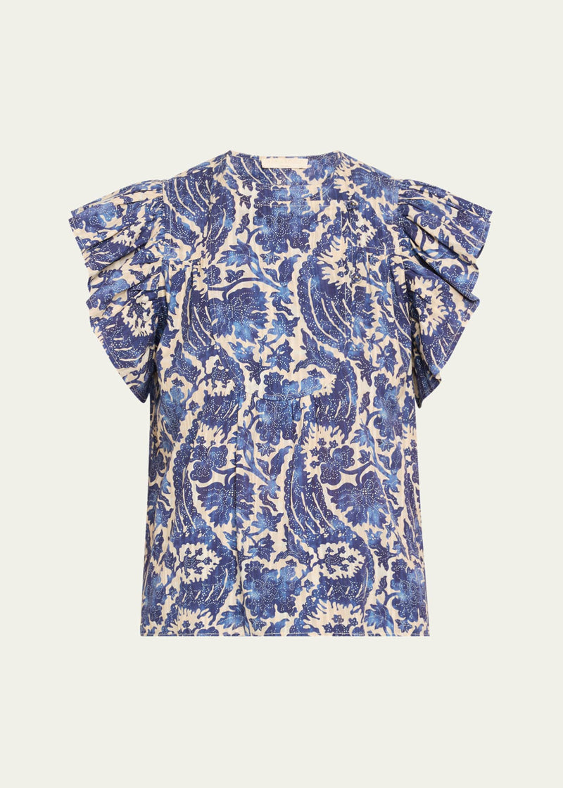 Sienna Flutter Sleeve Top
