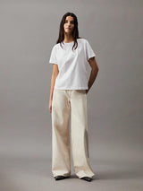 Smooth Cotton Crew Neck Tee