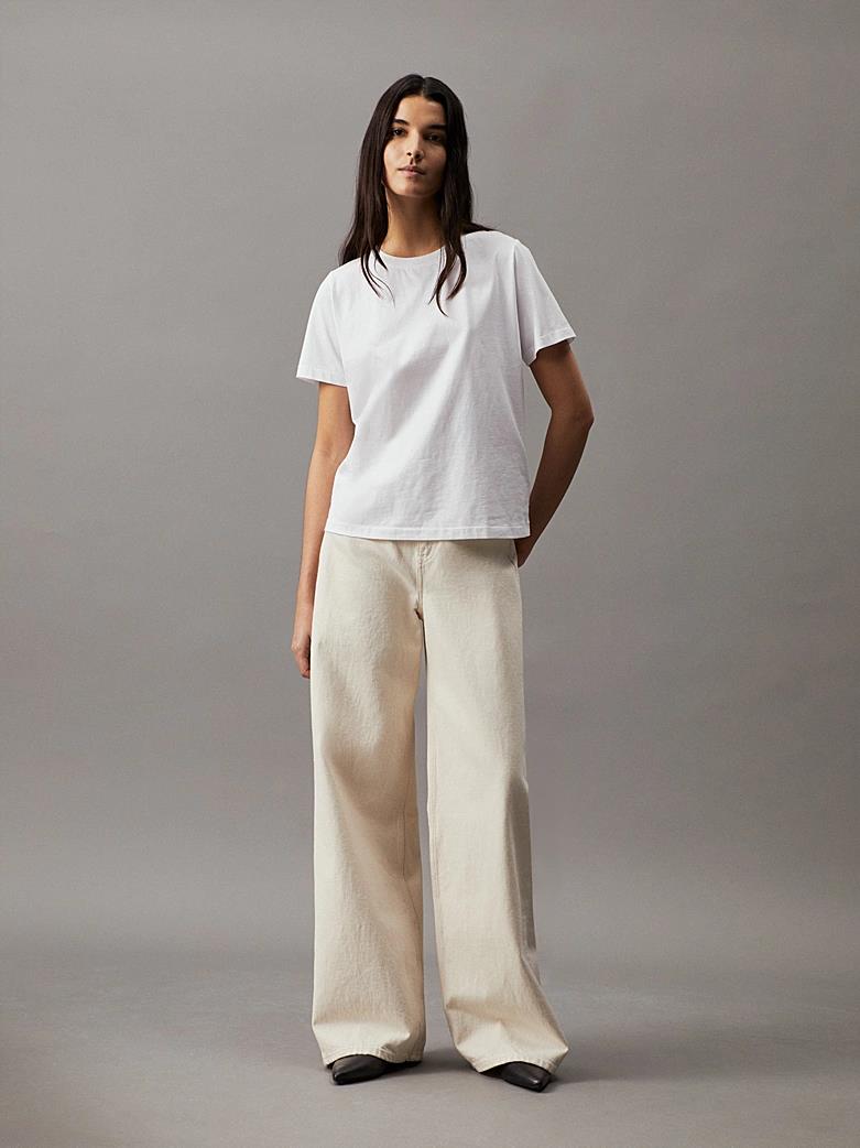 Smooth Cotton Crew Neck Tee