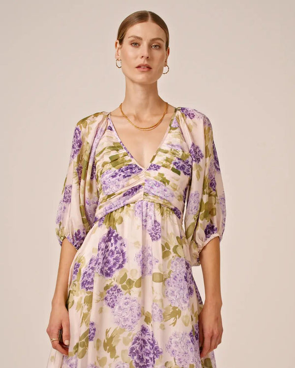 Cupro Rouching Dress